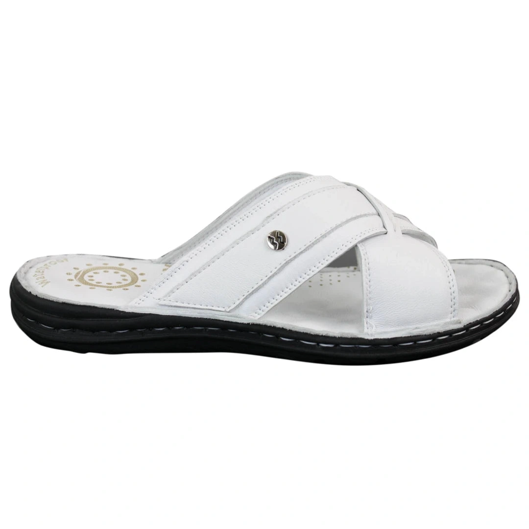 Wyndham W02: Echte Leder Flip Flops für Herren - Premium Komfort, wasserdicht. Sommerfeeling garantiert!